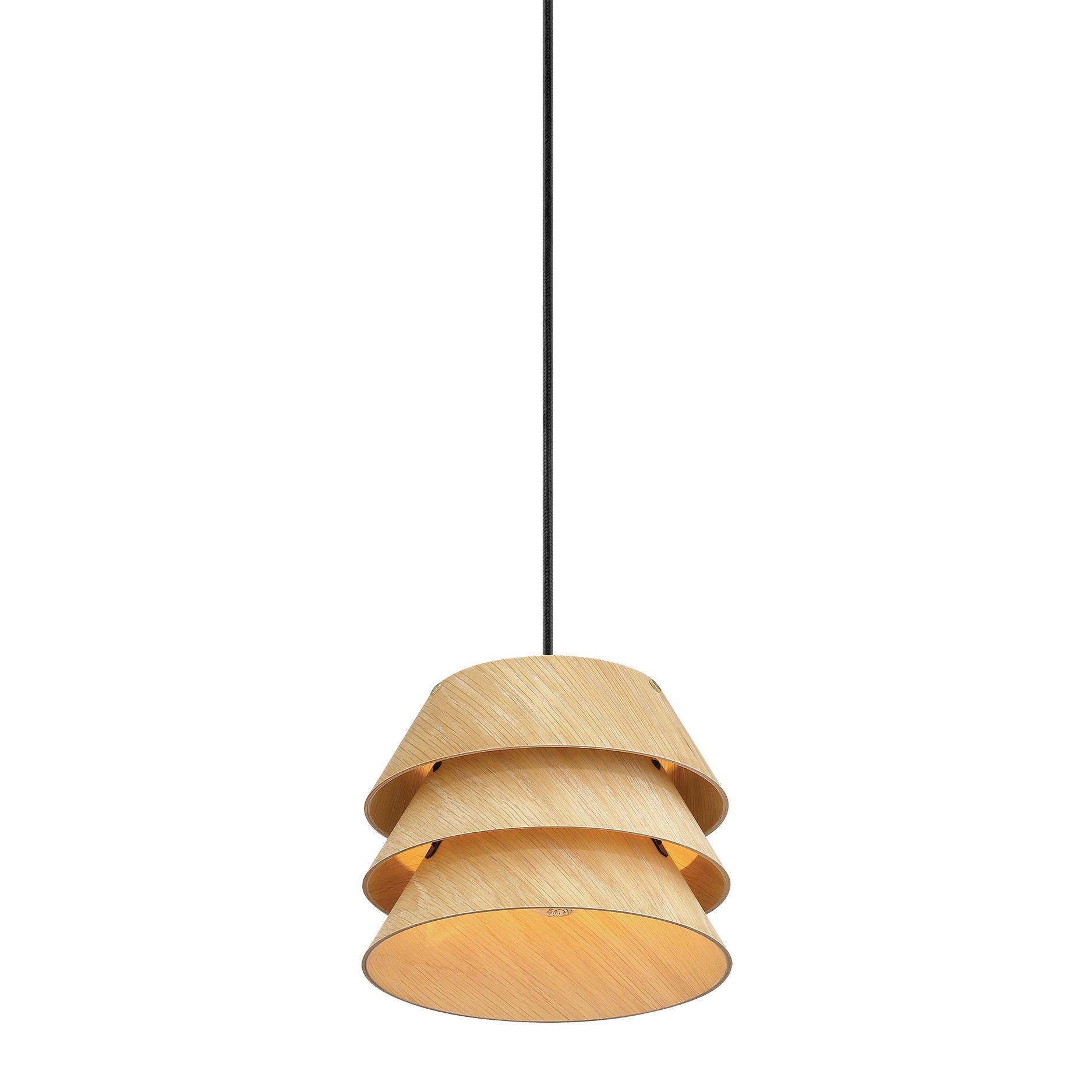 Golden Lighting Aalto 1-light Pendant in Light Walnut - - Golden Lighting