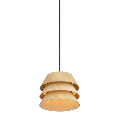 Golden Lighting Aalto 1-light Pendant in Light Walnut - - Golden Lighting