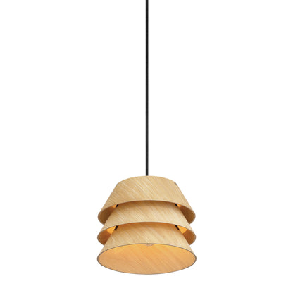 Golden Lighting Aalto 1-light Pendant in Light Walnut - - Golden Lighting