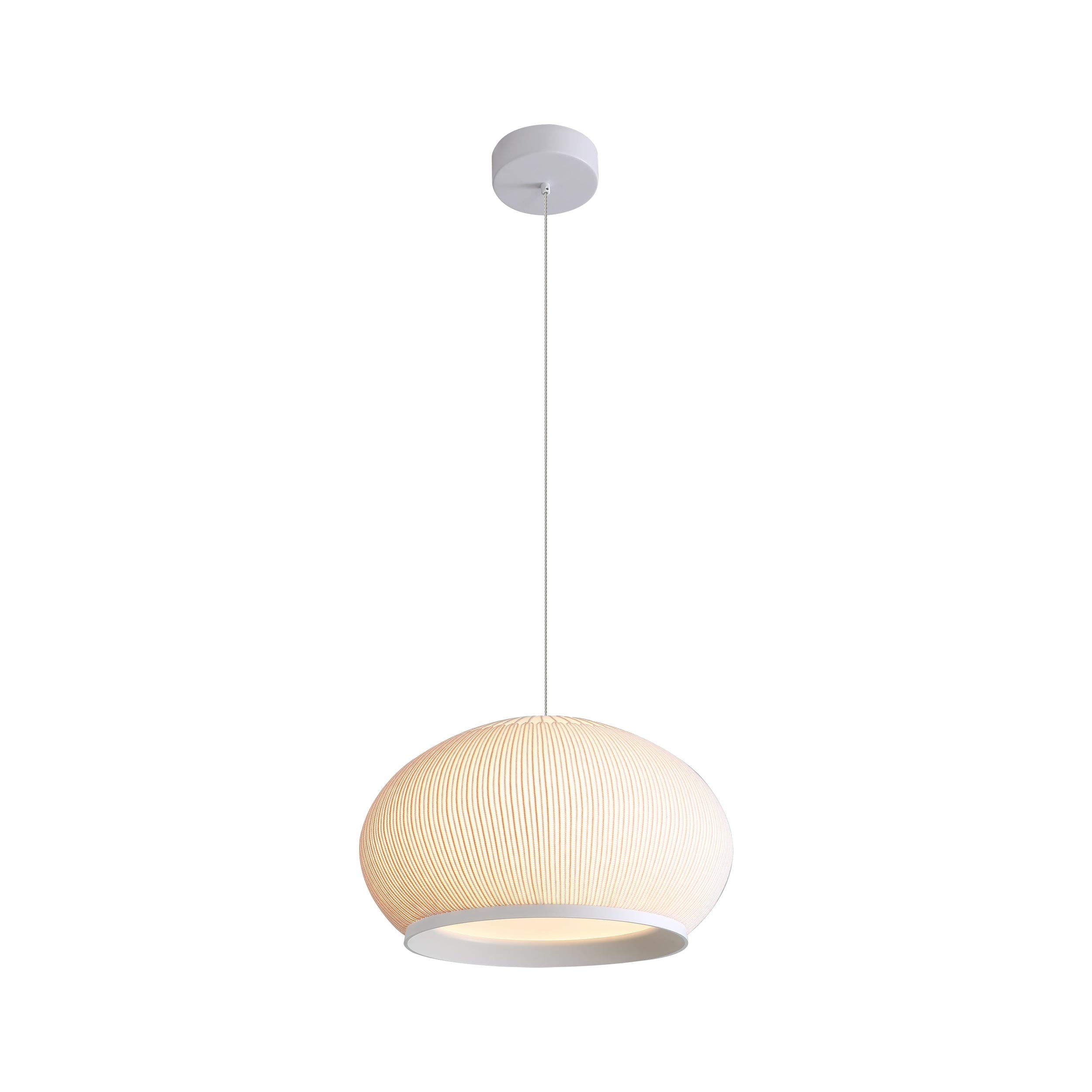 Golden Lighting Tela Integrated LED 11in Pendant in Sand Yellow - - Golden Lighting