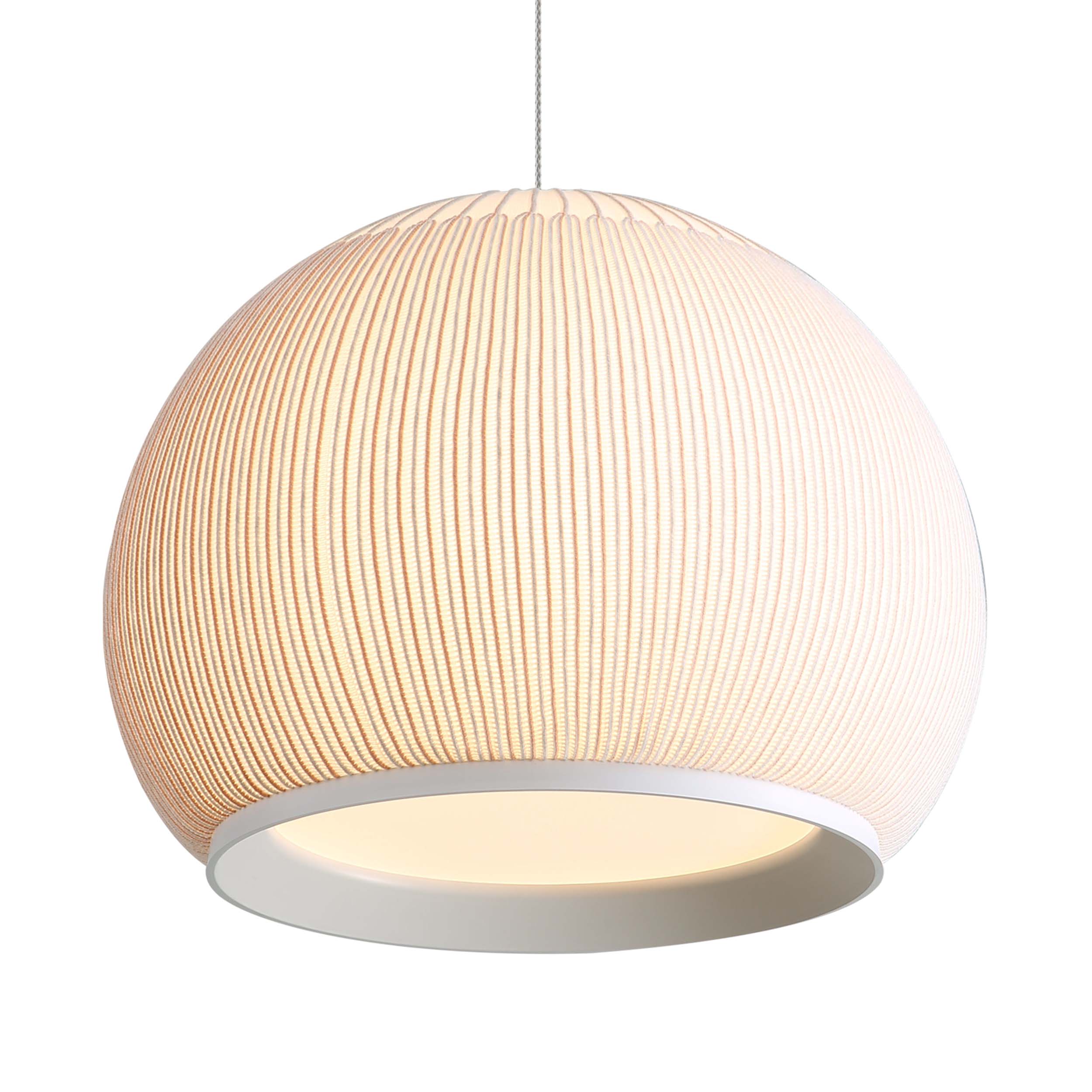 Golden Lighting Tela Integrated LED 14in Pendant in Sand Yellow