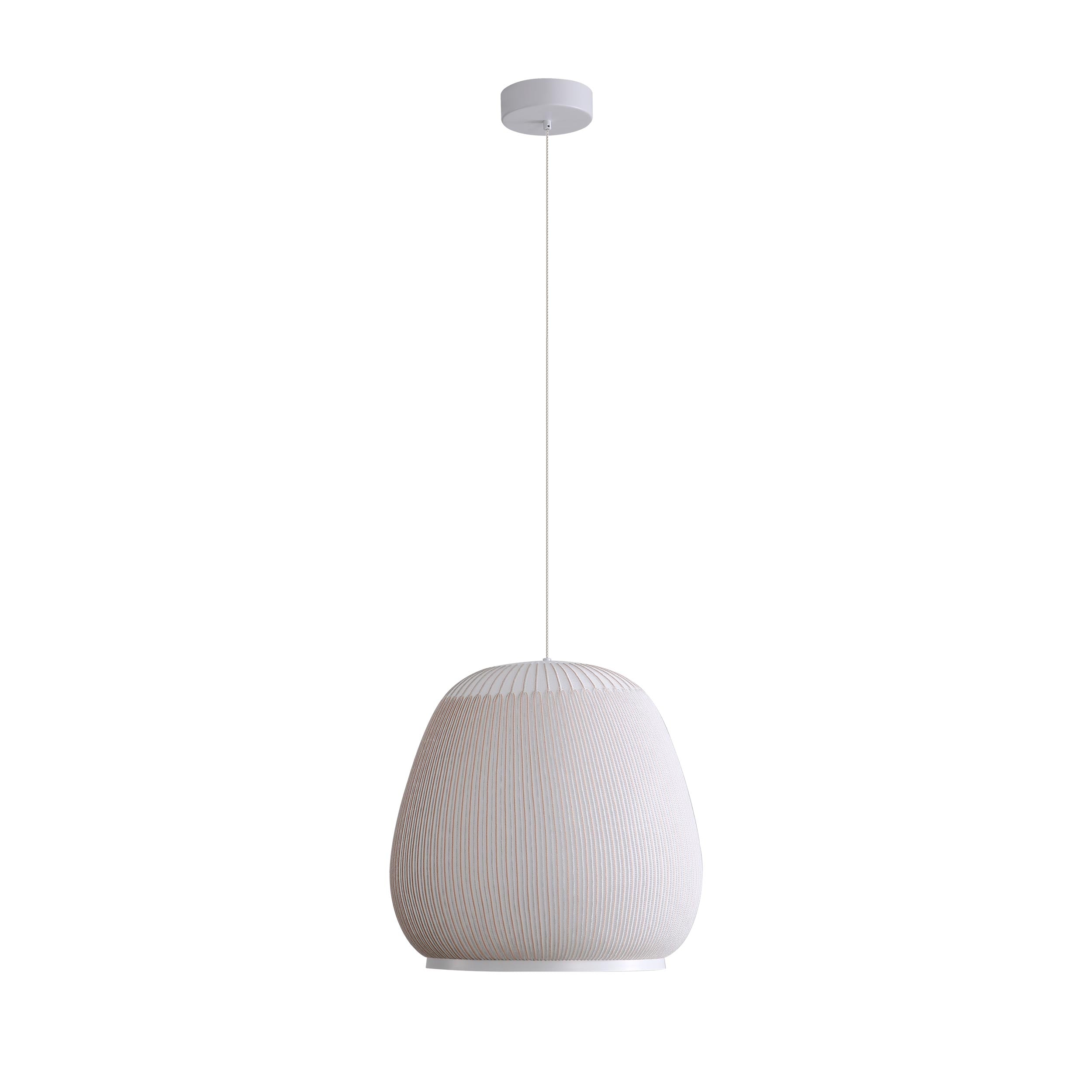 Tela 17" LED Pendant in Sand Yellow - - Golden Lighting