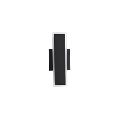 Obsidian LED 12" Wall Sconce - Outdoor in Sand Black - - Golden Lighting