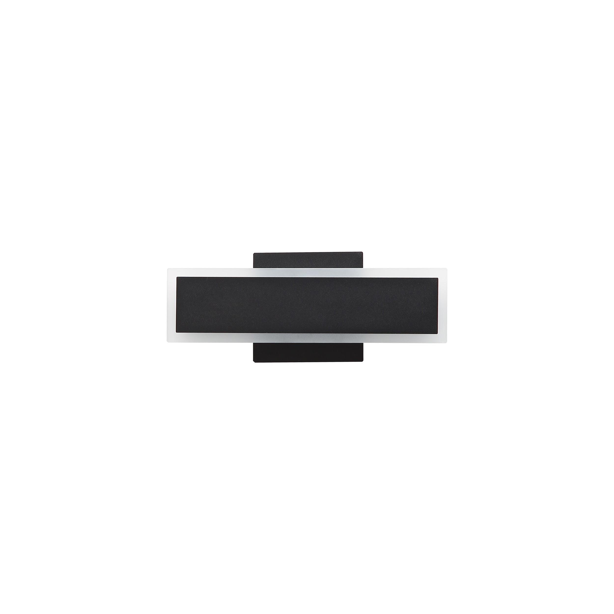 Golden Lighting Obsidian Integrated LED 12in Outdoor Wall in Sand Black - - Golden Lighting