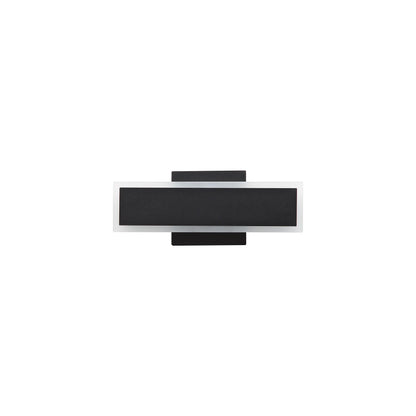 Golden Lighting Obsidian Integrated LED 12in Outdoor Wall in Sand Black - - Golden Lighting
