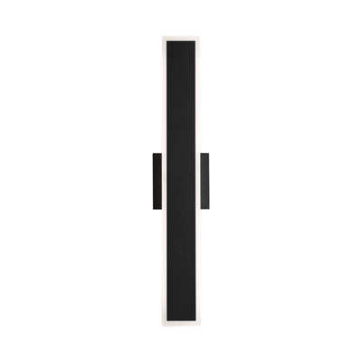 Golden Lighting Obsidian Integrated LED 24in Outdoor Wall in Sand Black - - Golden Lighting