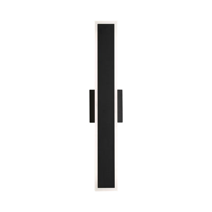 Golden Lighting Obsidian Integrated LED 24in Outdoor Wall in Sand Black - - Golden Lighting