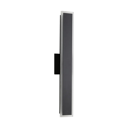 Golden Lighting Obsidian Integrated LED 24in Outdoor Wall in Sand Black - - Golden Lighting