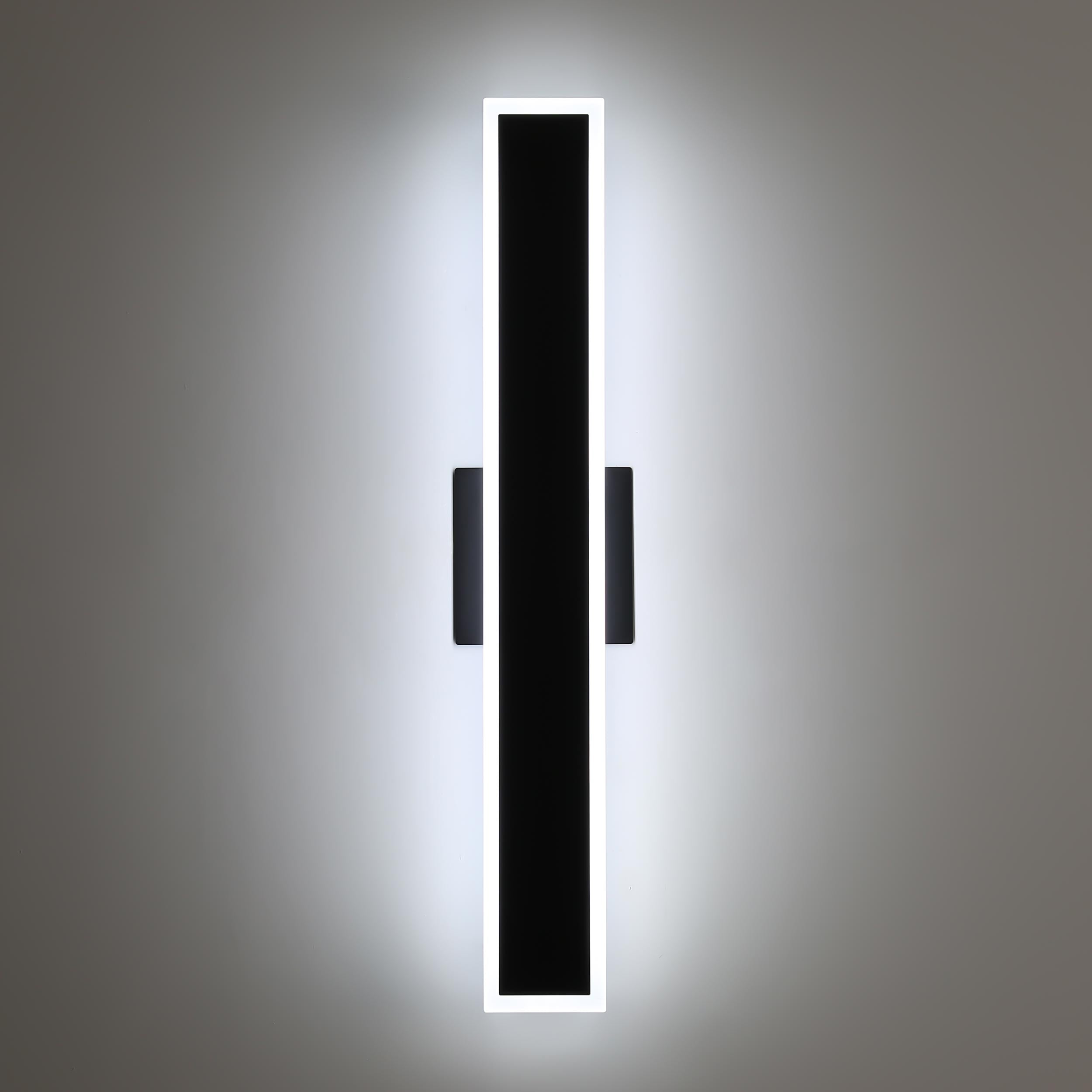 Golden Lighting Obsidian Integrated LED 24in Outdoor Wall in Sand Black - - Golden Lighting