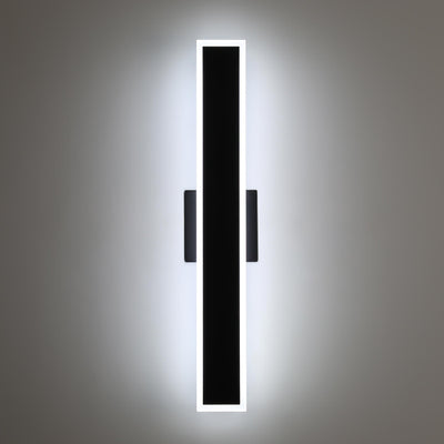 Golden Lighting Obsidian Integrated LED 24in Outdoor Wall in Sand Black - - Golden Lighting