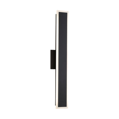 Golden Lighting Obsidian Integrated LED 24in Outdoor Wall in Sand Black - - Golden Lighting