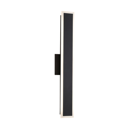 Golden Lighting Obsidian Integrated LED 24in Outdoor Wall in Sand Black - - Golden Lighting