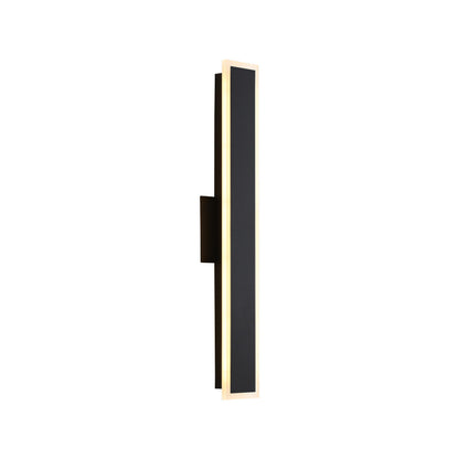 Golden Lighting Obsidian Integrated LED 24in Outdoor Wall in Sand Black - - Golden Lighting