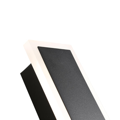 Golden Lighting Obsidian Integrated LED 24in Outdoor Wall in Sand Black - - Golden Lighting