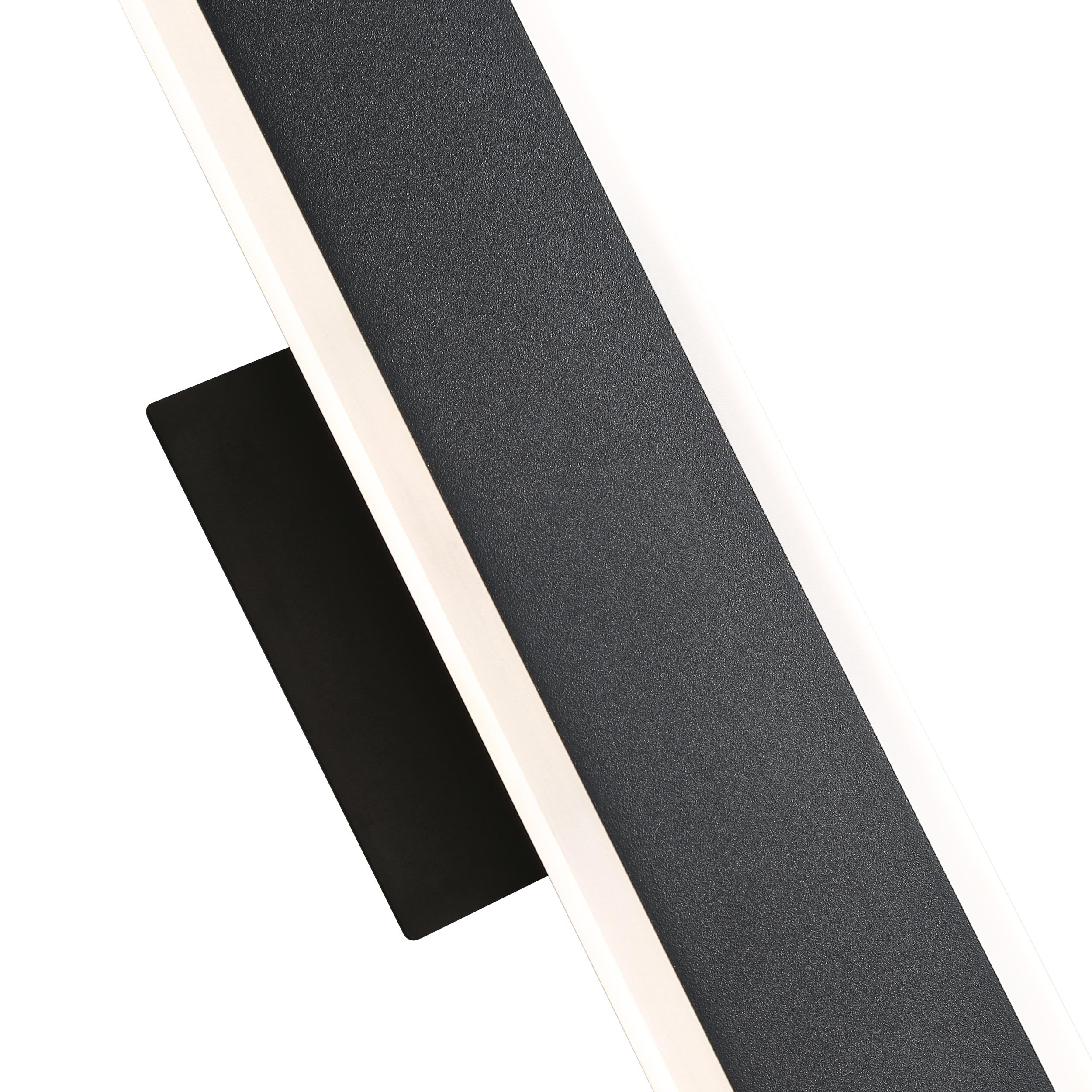 Golden Lighting Obsidian Integrated LED 24in Outdoor Wall in Sand Black - - Golden Lighting