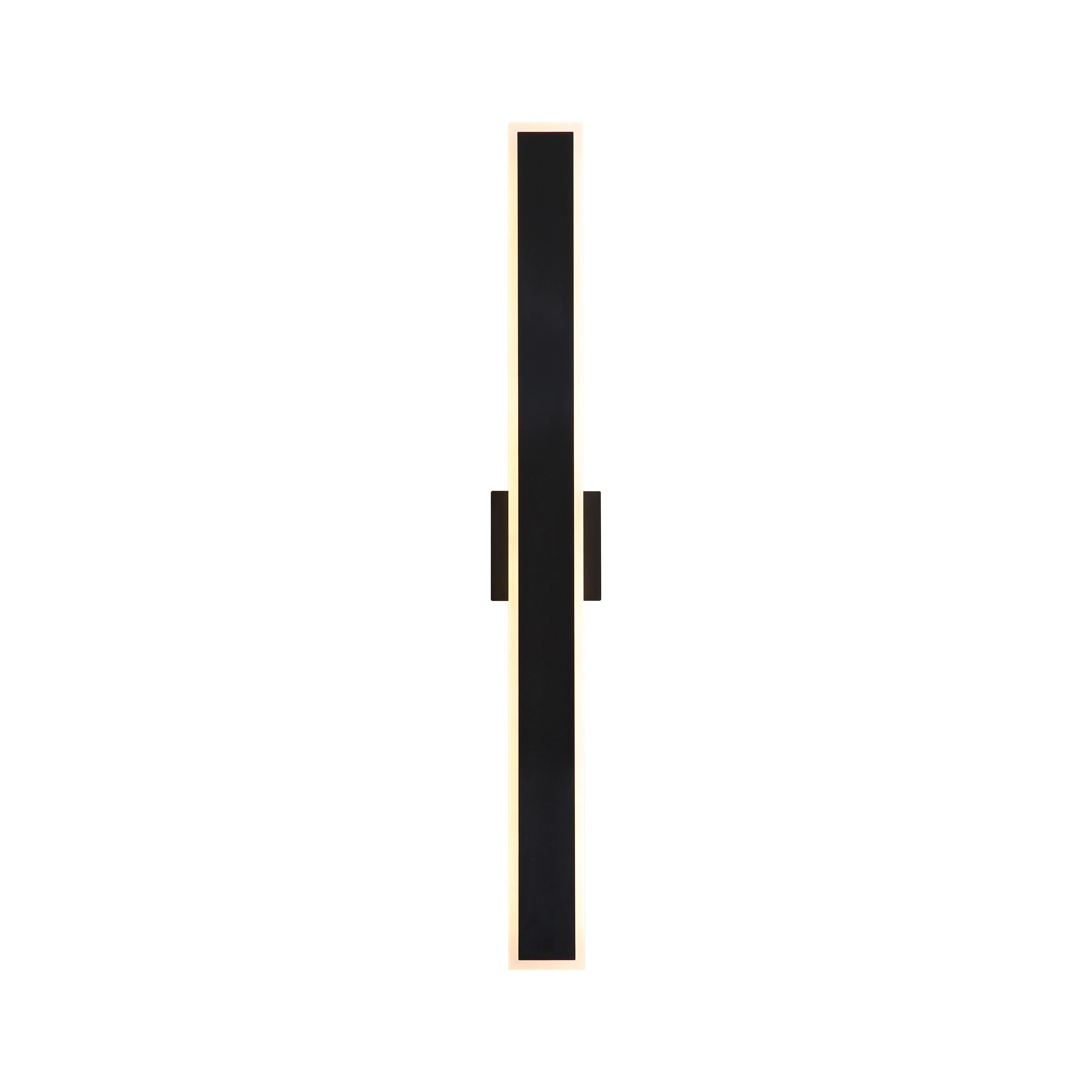 Golden Lighting Obsidian Integrated LED 35in Outdoor Wall in Sand Black - - Golden Lighting