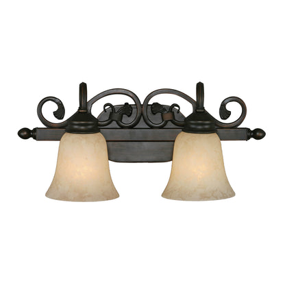 Belle Meade 2-light Vanity in Rubbed Bronze