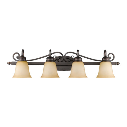 Belle Meade 4-light Vanity in Rubbed Bronze