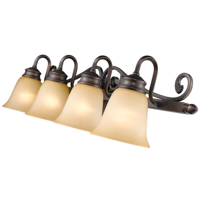 Belle Meade 4-light Vanity in Rubbed Bronze