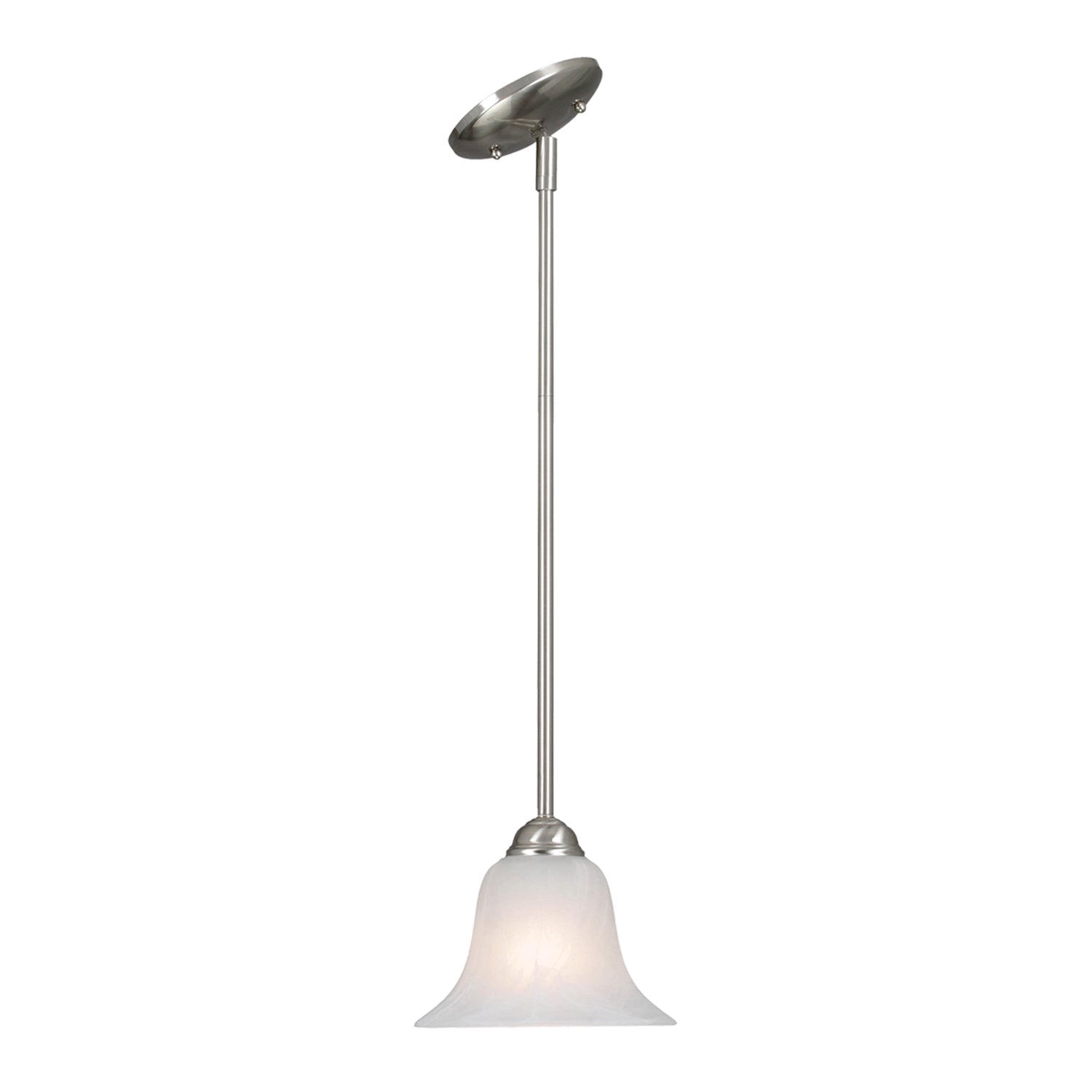 Multi-Family Mini Pendant in Pewter with Marbled Glass
