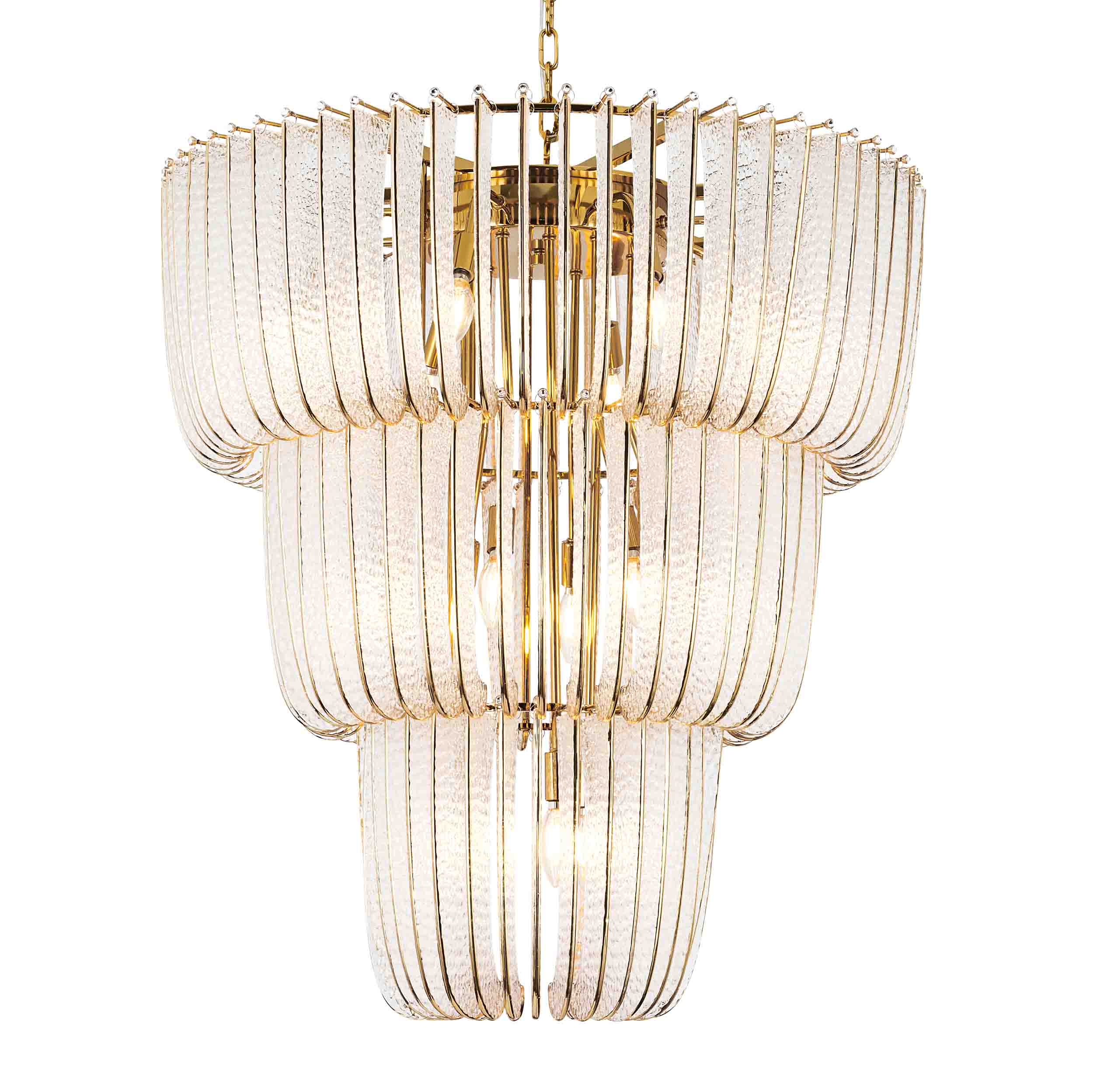 Ziva by Golden Lighting Shahi 17-light Chandelier in Titanium Gold - Default Title - Golden Lighting