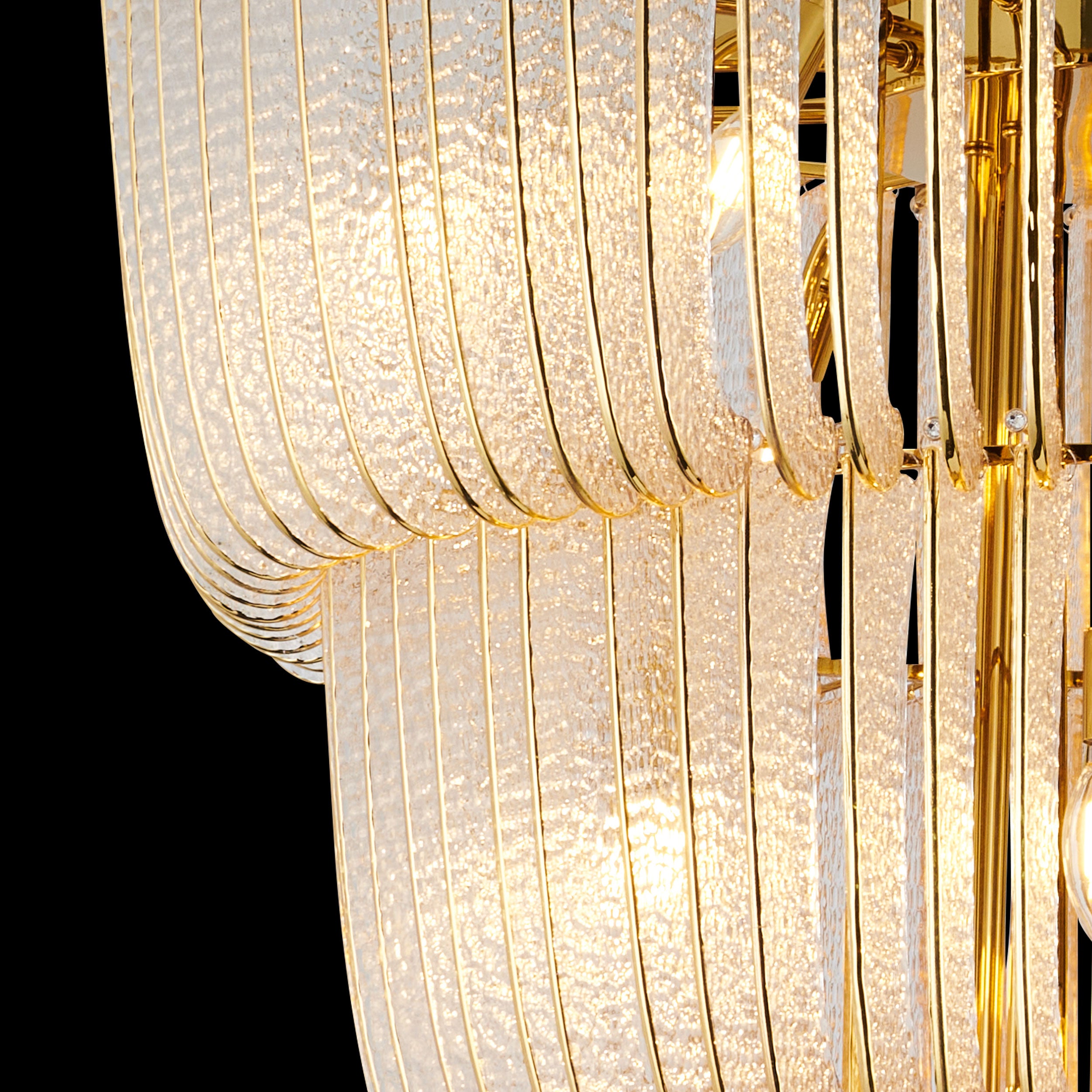 Ziva by Golden Lighting Shahi 29-light Chandelier in Titanium Gold