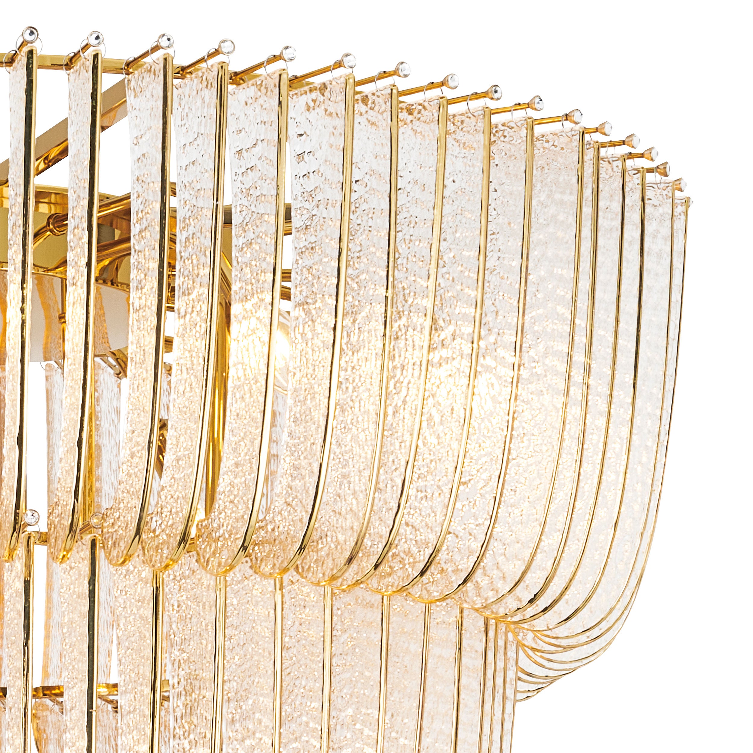 Ziva by Golden Lighting Shahi 17-light Chandelier in Titanium Gold - - Golden Lighting