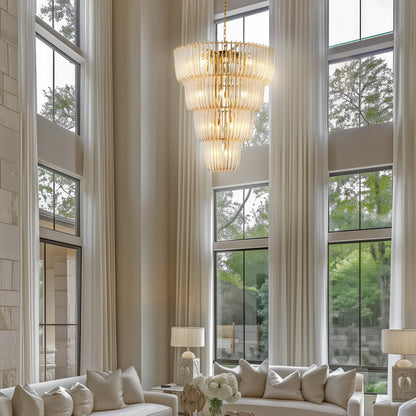 Ziva by Golden Lighting Shahi 29-light Chandelier in Titanium Gold - - Golden Lighting