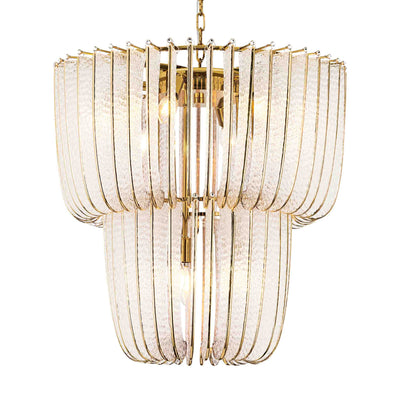 Ziva by Golden Lighting Shahi 9-light Chandelier in Titanium Gold - Default Title - Golden Lighting