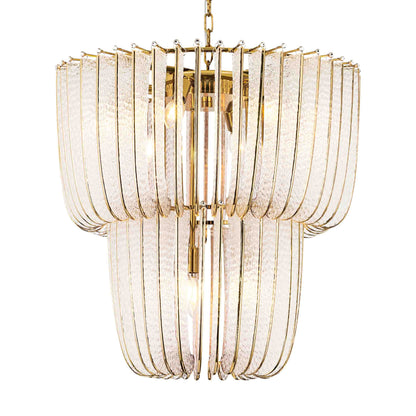Ziva by Golden Lighting Shahi 9-light Chandelier in Titanium Gold - Default Title - Golden Lighting