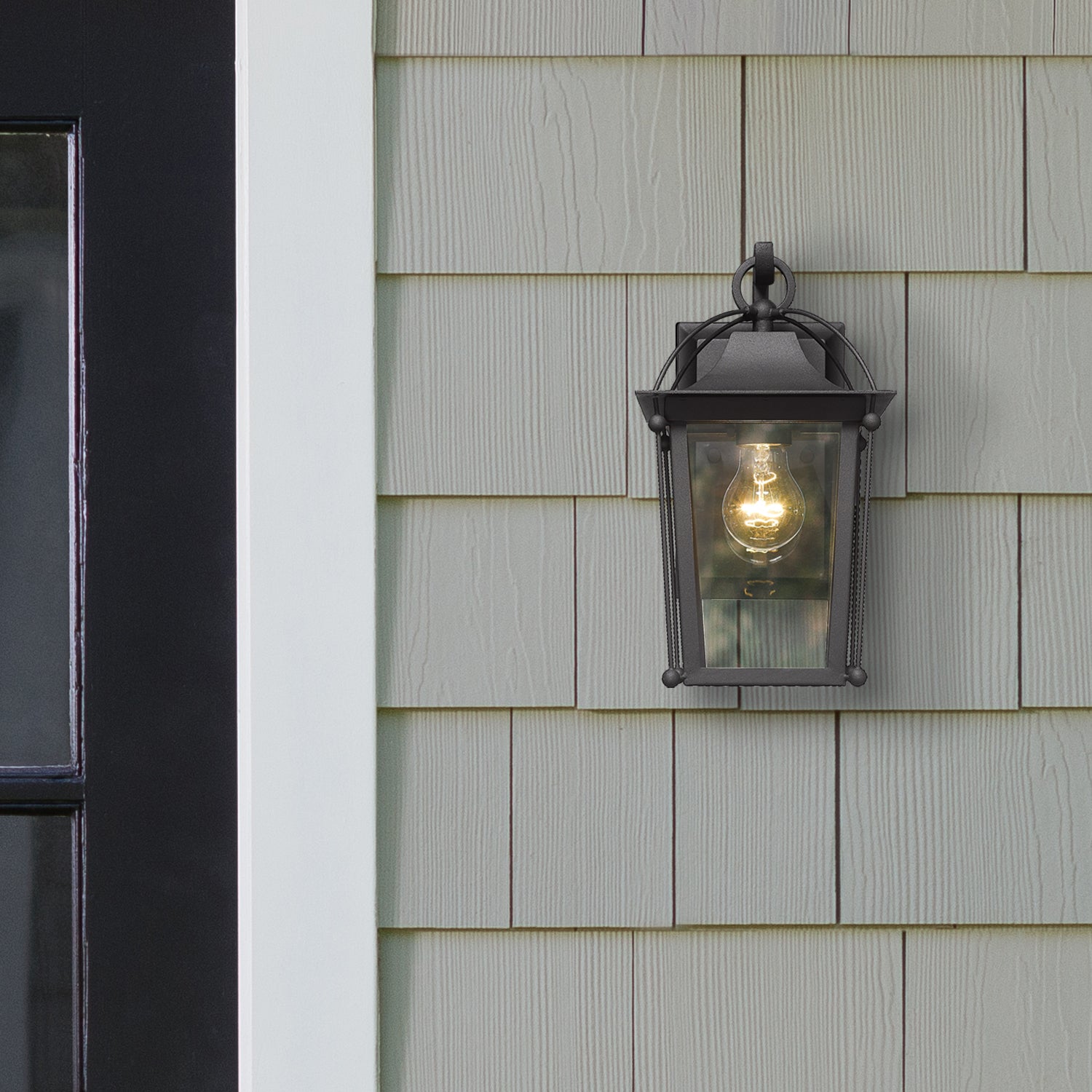 Brigham 1-light Outdoor Wall in Natural Black