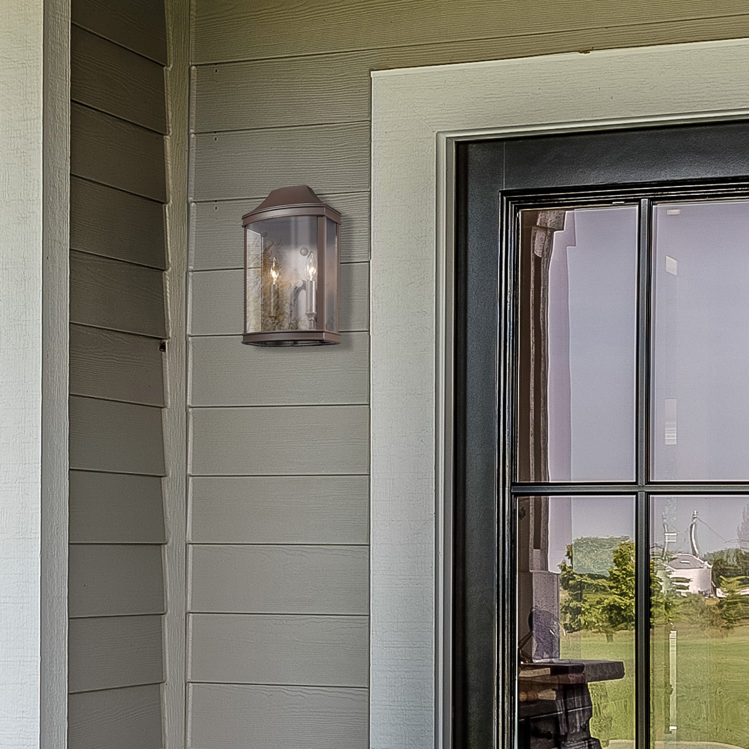 Cohen 2-light Outdoor Wall in Textured Bronze