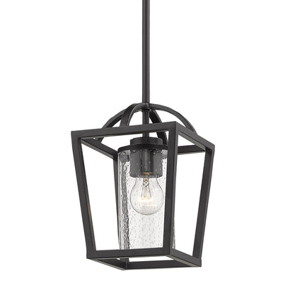 Golden Lighting Mercer 1-light Pendant in Matte Black - Default Title - Golden Lighting