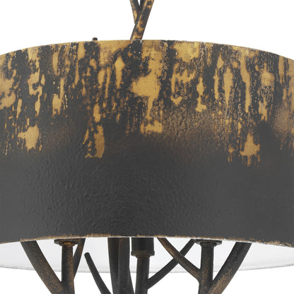 Arboreal 3-light Pendant in Antique Black Iron