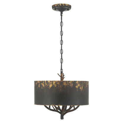 Arboreal 4-light Pendant in Antique Black Iron