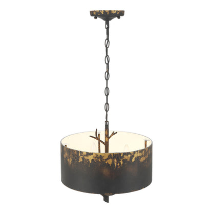 Arboreal 4-light Pendant in Antique Black Iron