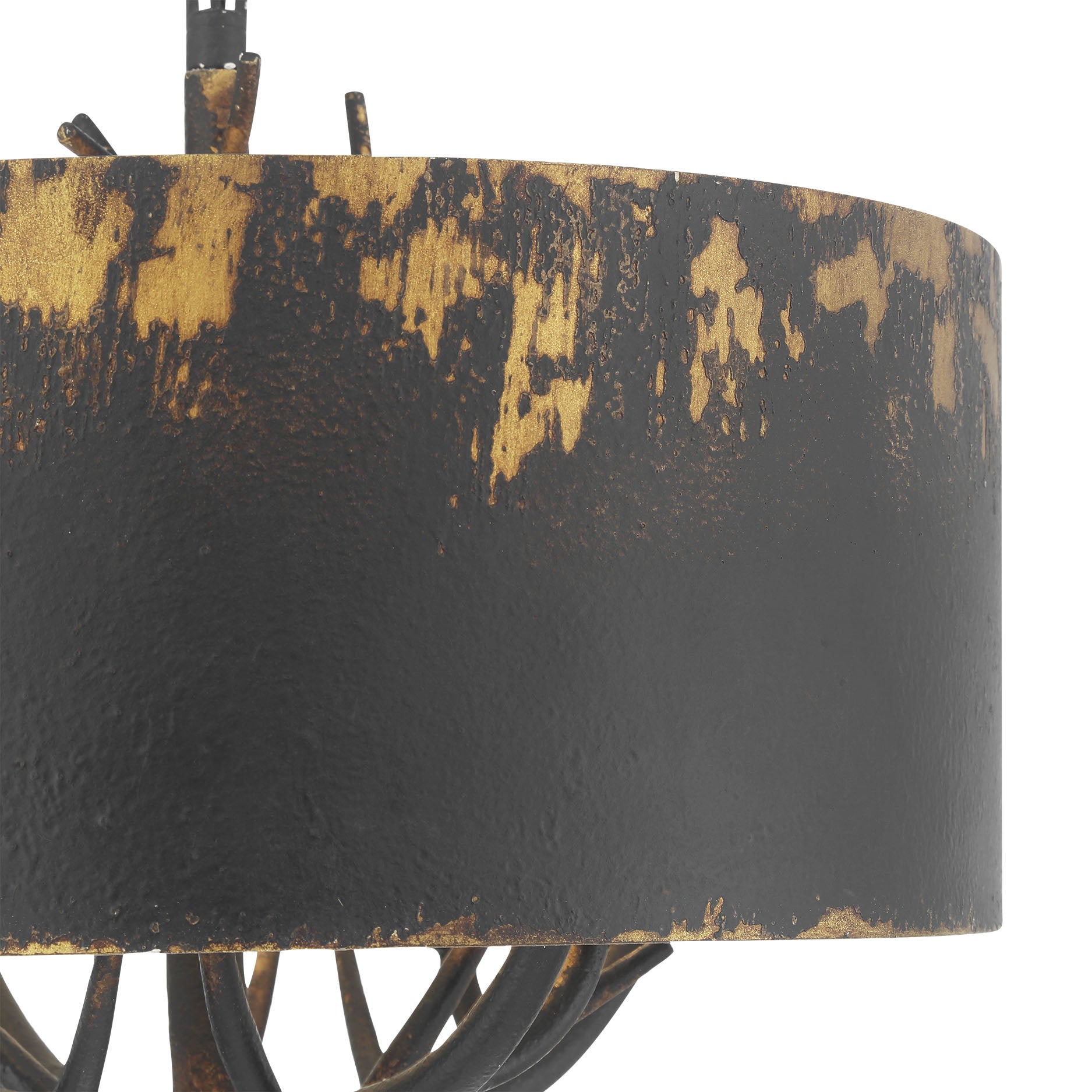 Arboreal 4-light Pendant in Antique Black Iron