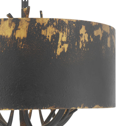 Arboreal 4-light Pendant in Antique Black Iron