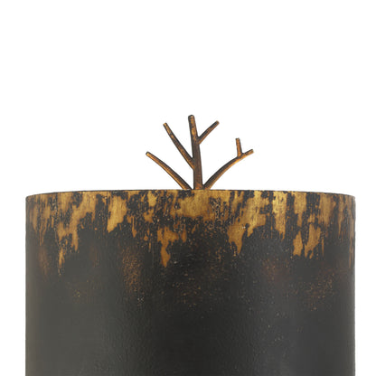 Arboreal 2-light Wall Sconce in Antique Black Iron