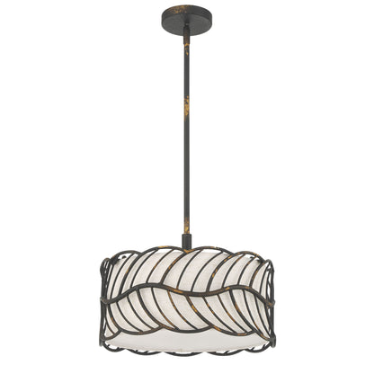 Simbolo 3-light Pendant in Antique Black Iron