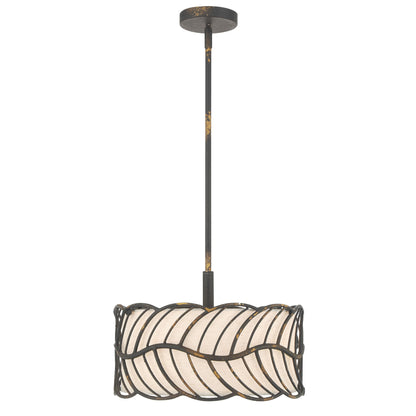 Simbolo 3-light Pendant in Antique Black Iron