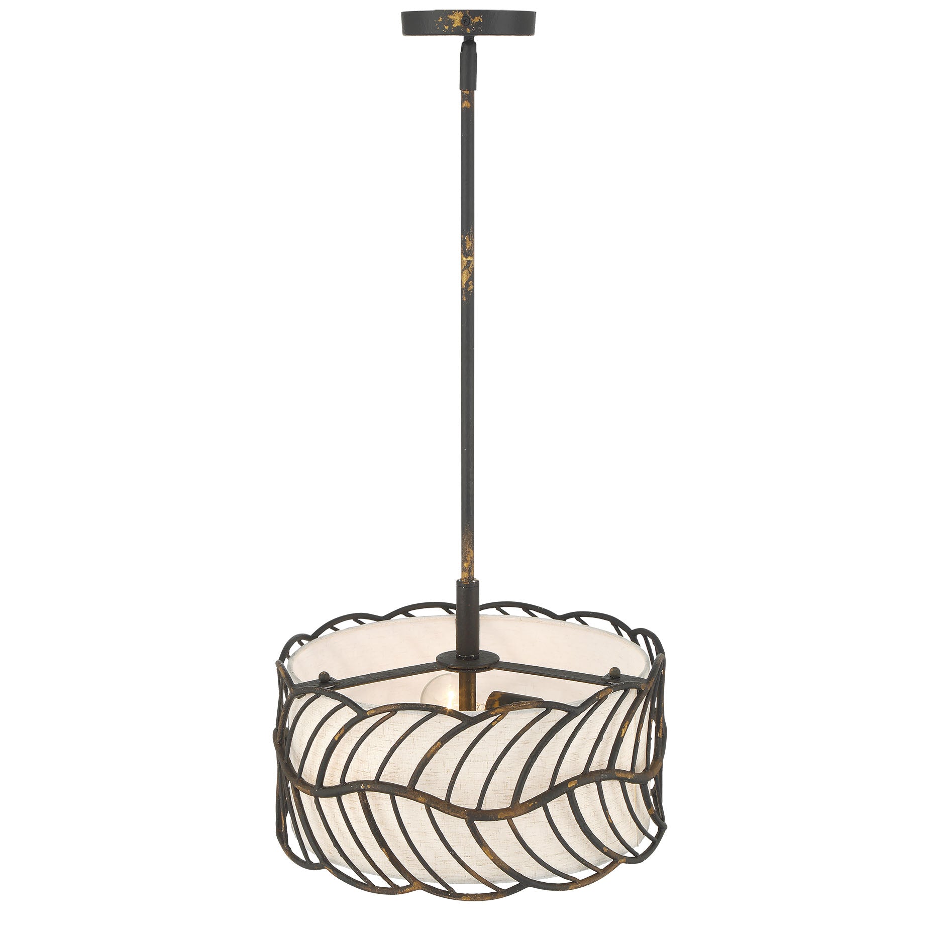 Simbolo 3-light Pendant in Antique Black Iron