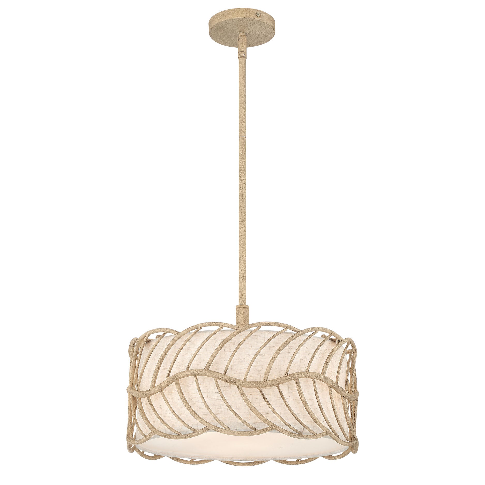 Simbolo 3-light Pendant in Almond