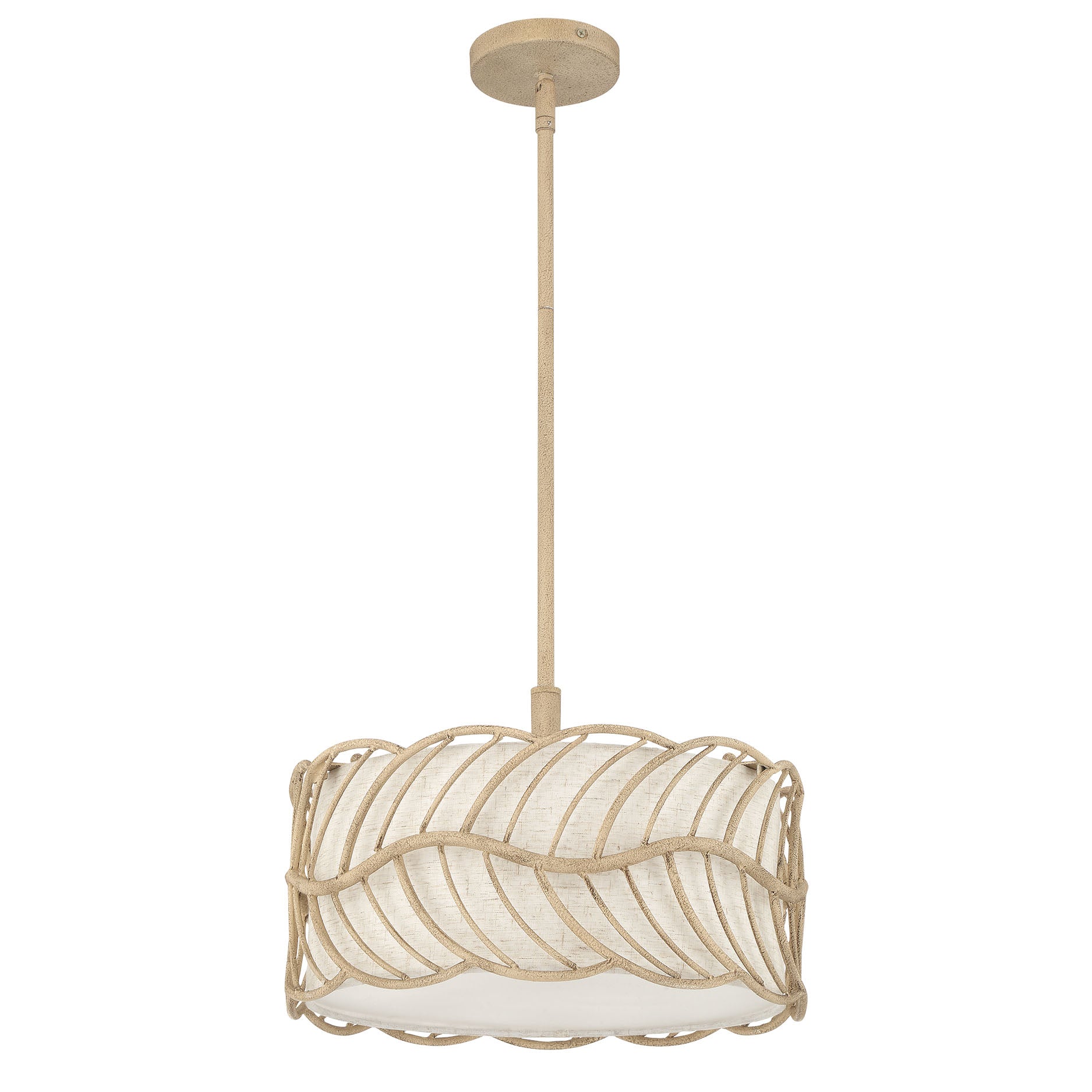 Simbolo 3-light Pendant in Almond