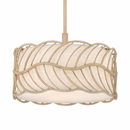 Simbolo 3-light Pendant in Almond