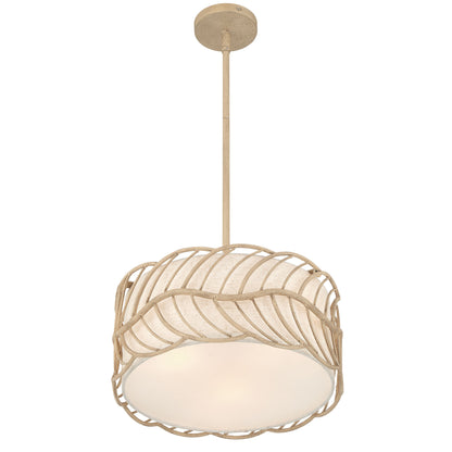 Simbolo 3-light Pendant in Almond