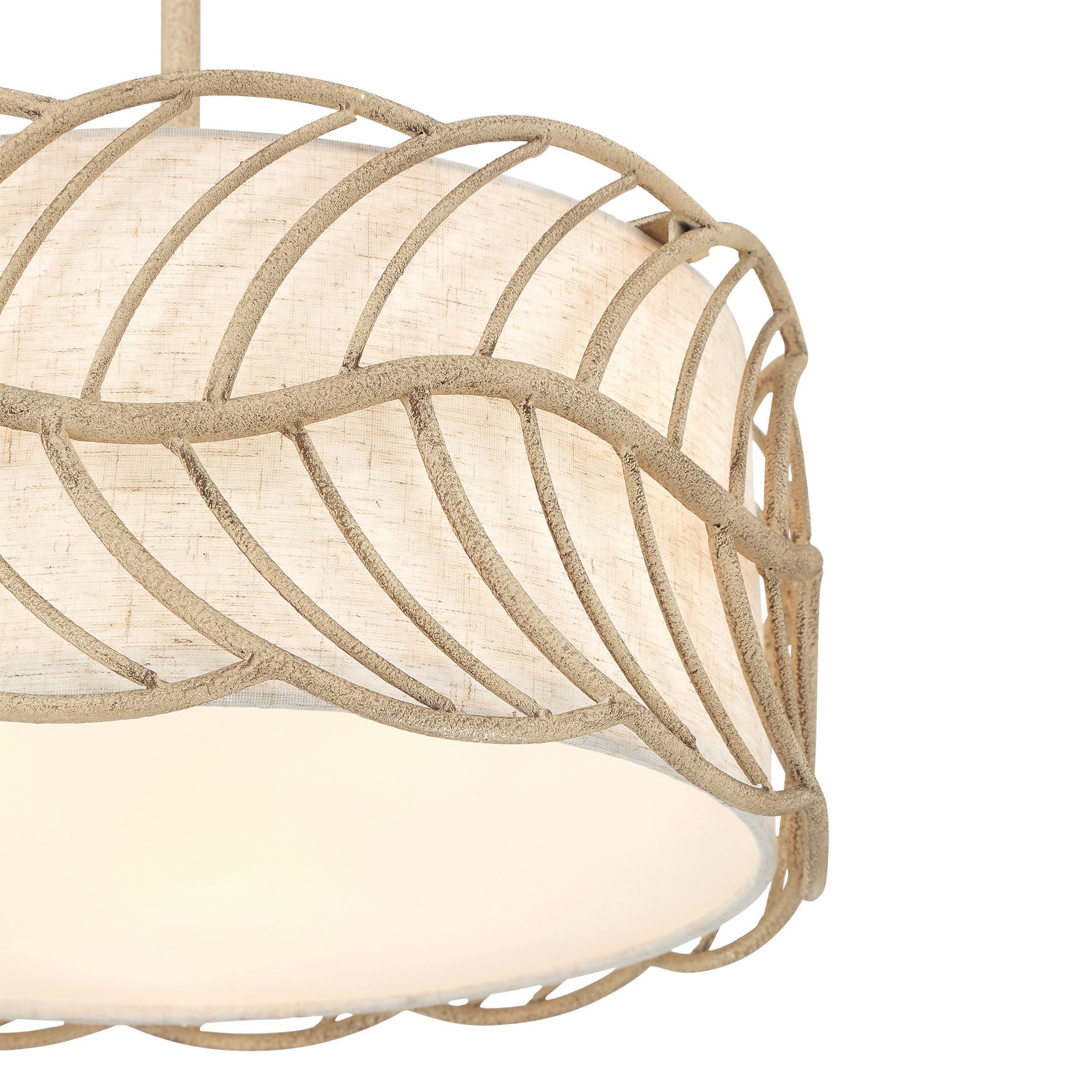 Simbolo 3-light Pendant in Almond
