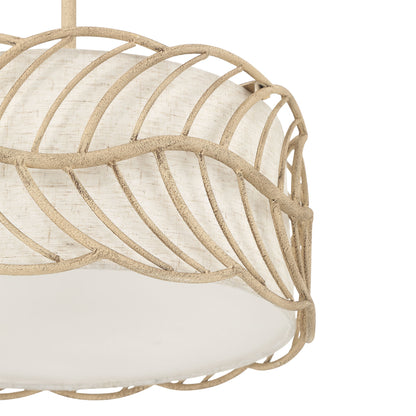 Simbolo 3-light Pendant in Almond
