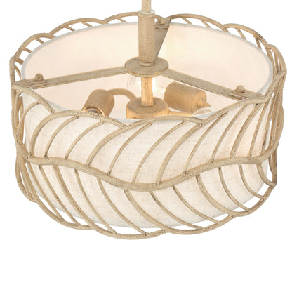 Simbolo 3-light Pendant in Almond