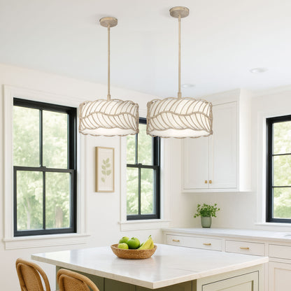Simbolo 3-light Pendant in Almond